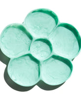 flower shaped tray, flower shaped jewelry tray, pretty jewelry tray, bedside jewelry tray, mint flower tray